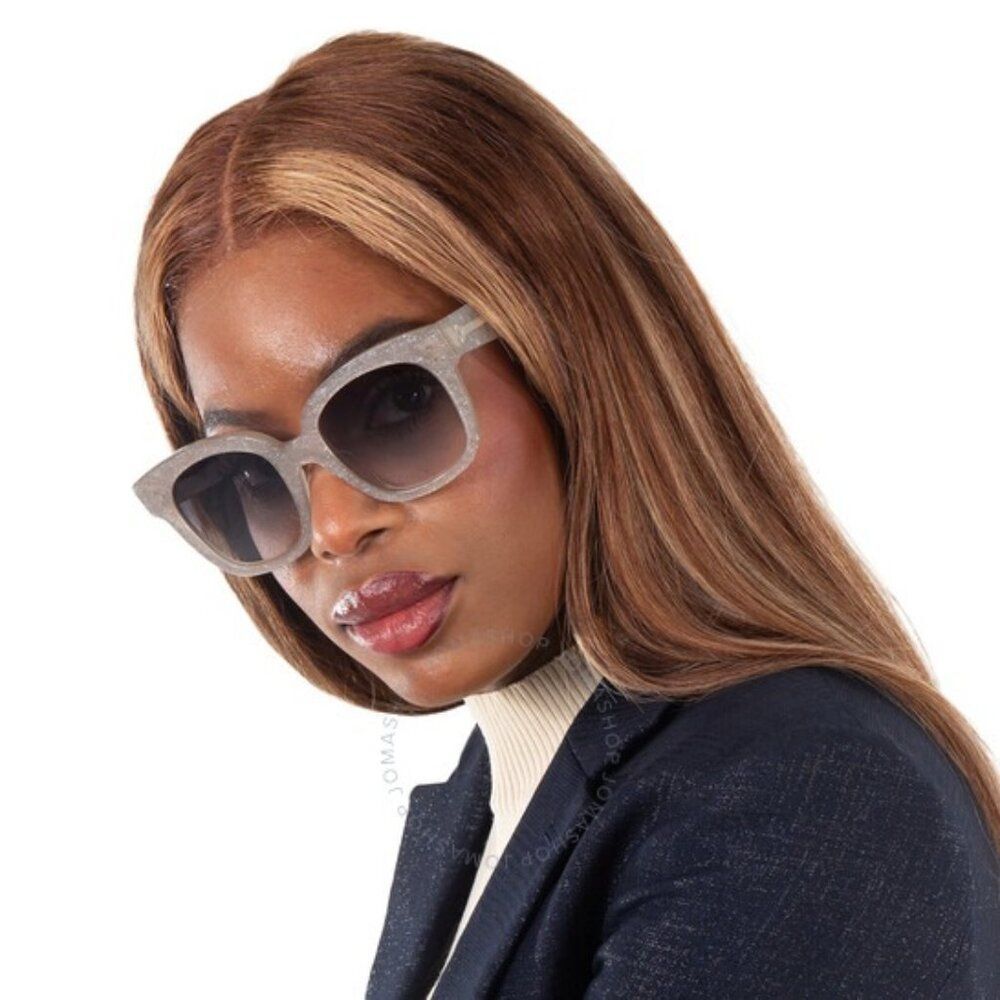 Celine Women Sunglasses Grey Silver Smoke Gradient Geometric CL4002UN 20B NEW - Picture 4 of 11